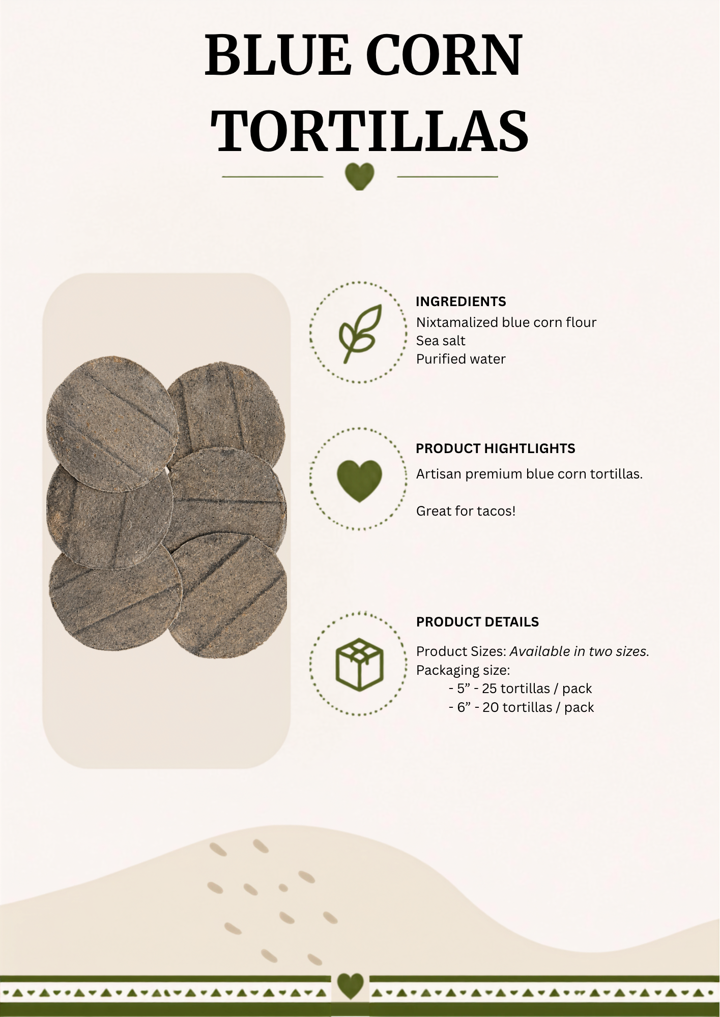 Blue Corn Tortillas