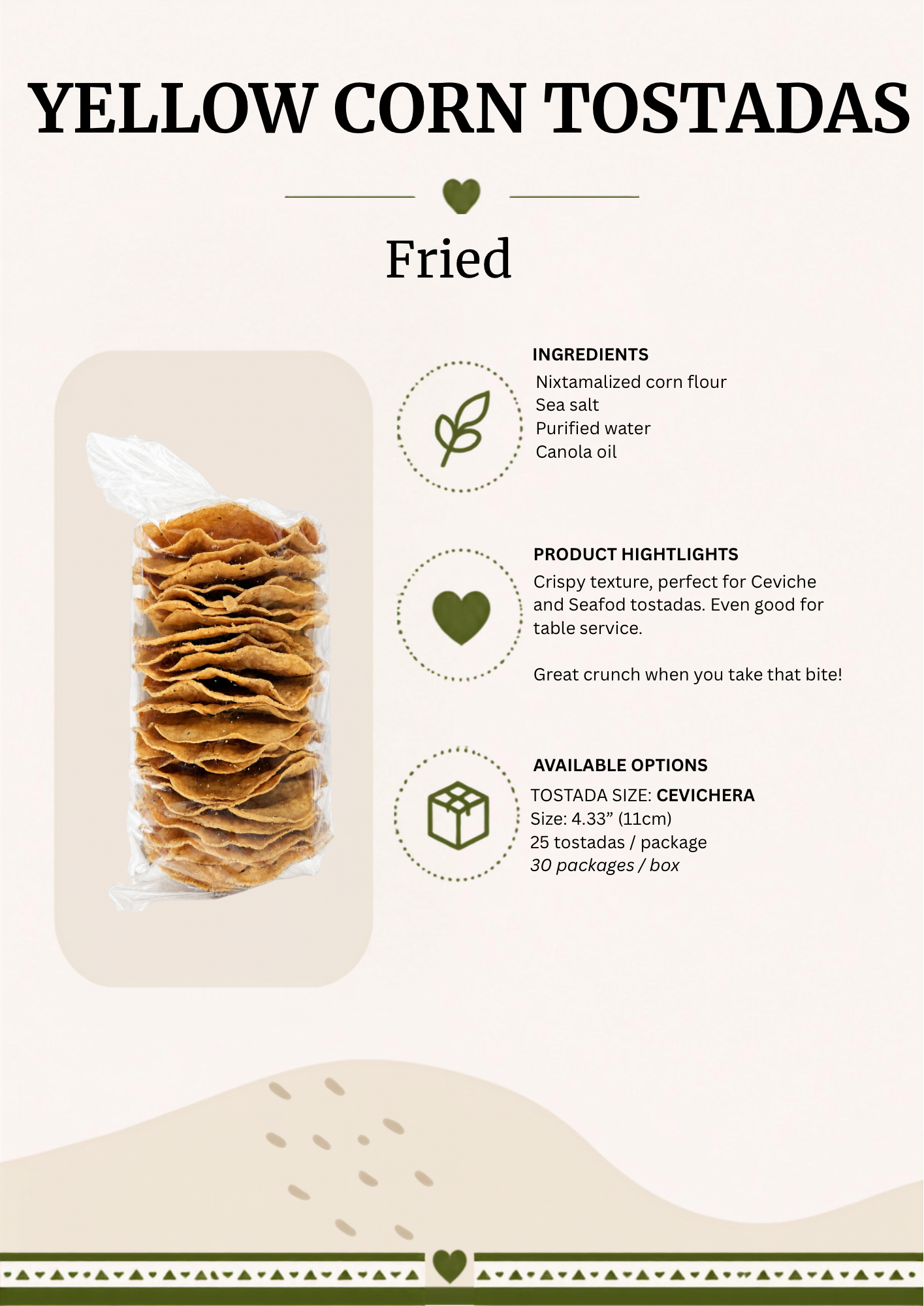 Classic Fried Corn Tostada