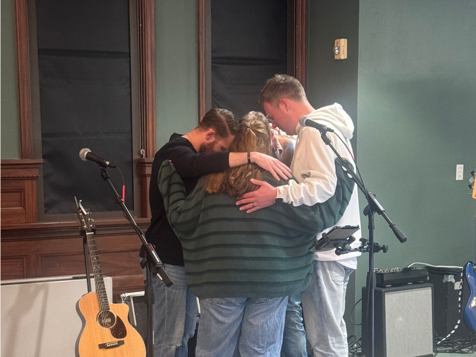 Prayer at Firm Foundation Church