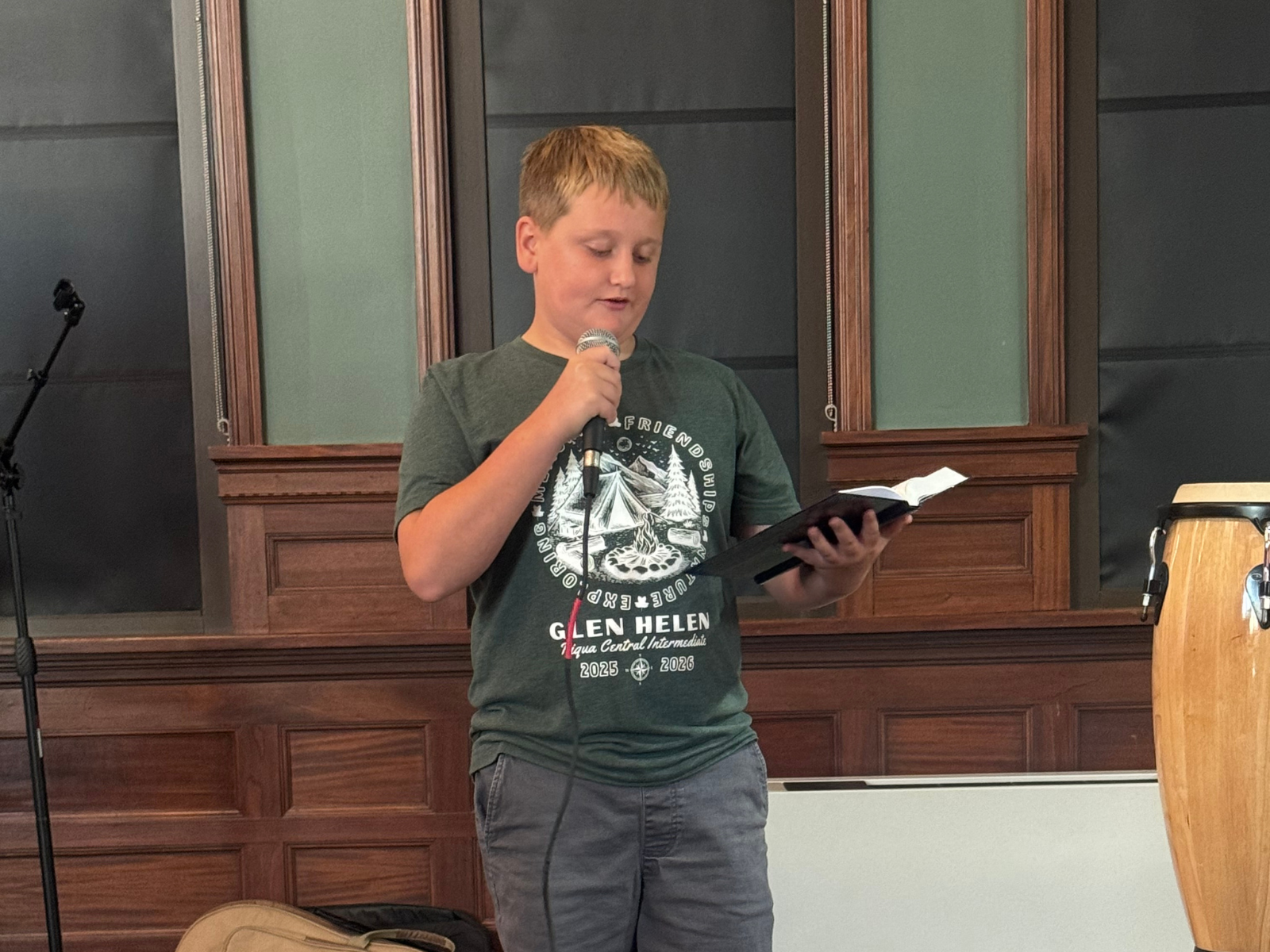 Someone reading the Bible