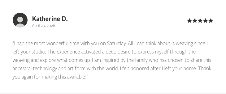 Online review with a profile picture, name 'Katherine D.', date April 20, 2026, and five-star rating. Contains a positive testimonial about a shared experience.