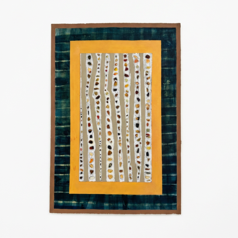 One By One,
mixed media on paper,
22.5 x 15.5 in,
2025