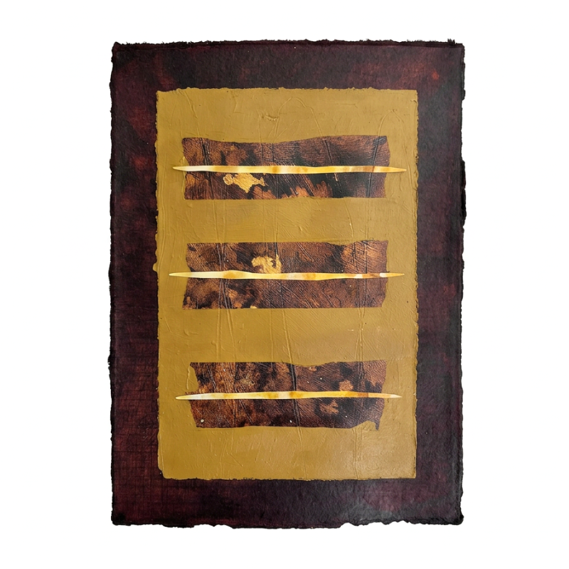 Golden Rod,
mixed media on paper,
12.5 x 9 in,
2026