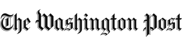 The Washington Post logo in black and white