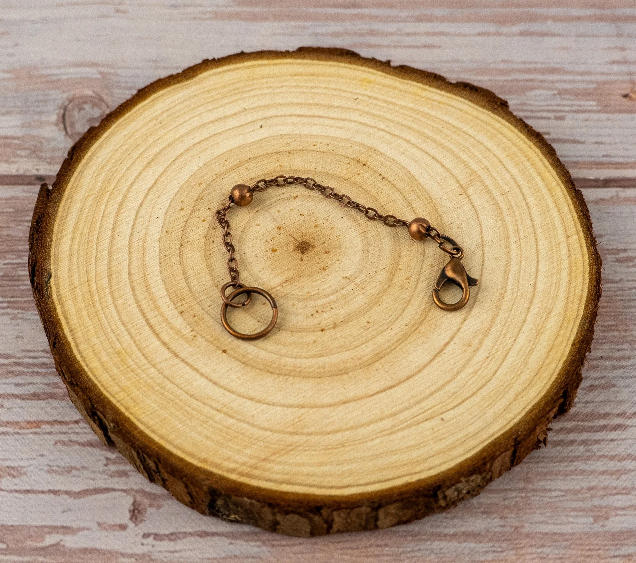 Copper Bead Necklace Chain Extender