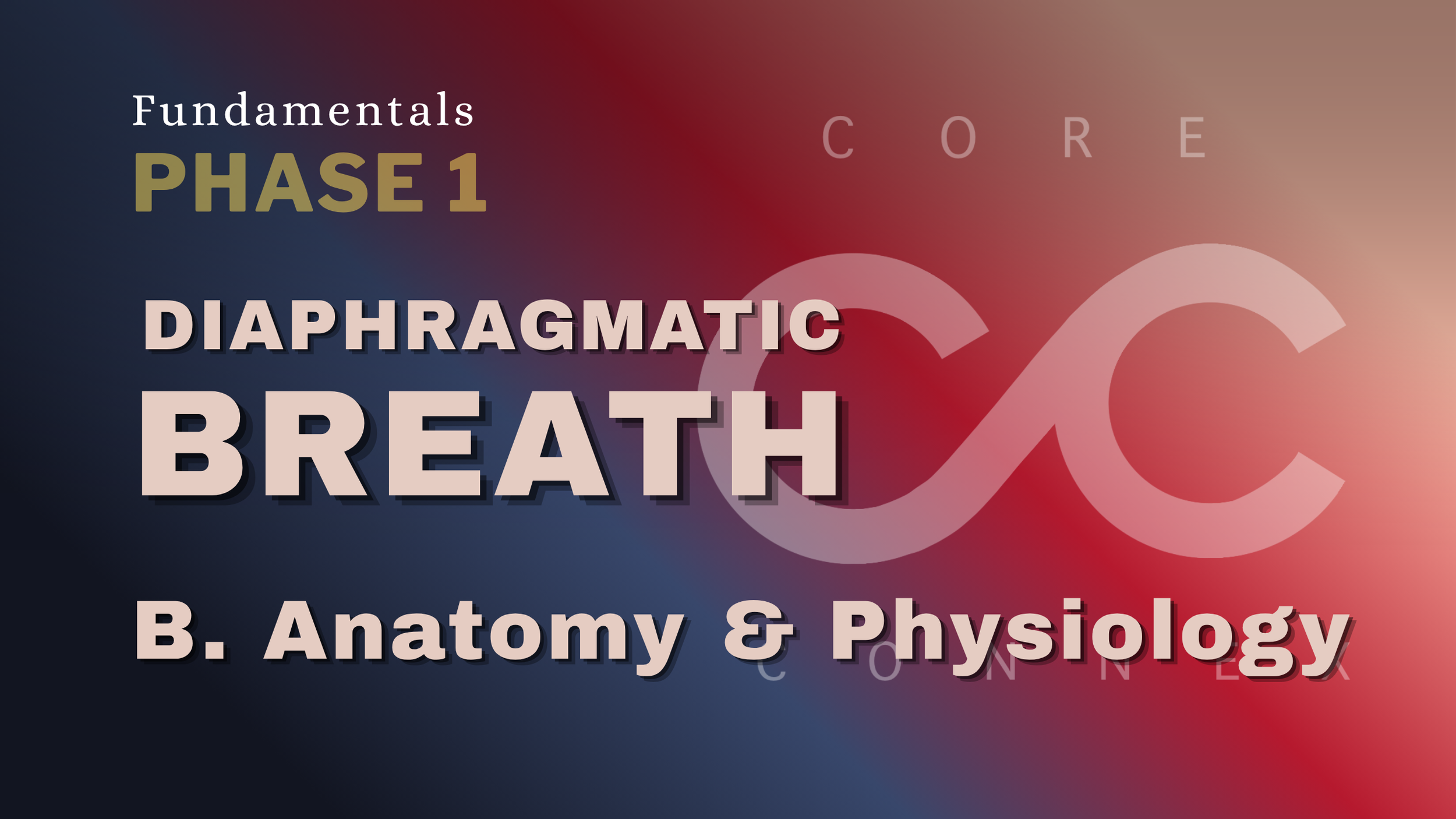 B. Diaphragmatic Breath Anatomy & Physiology - CC Fundamentals | 2 min