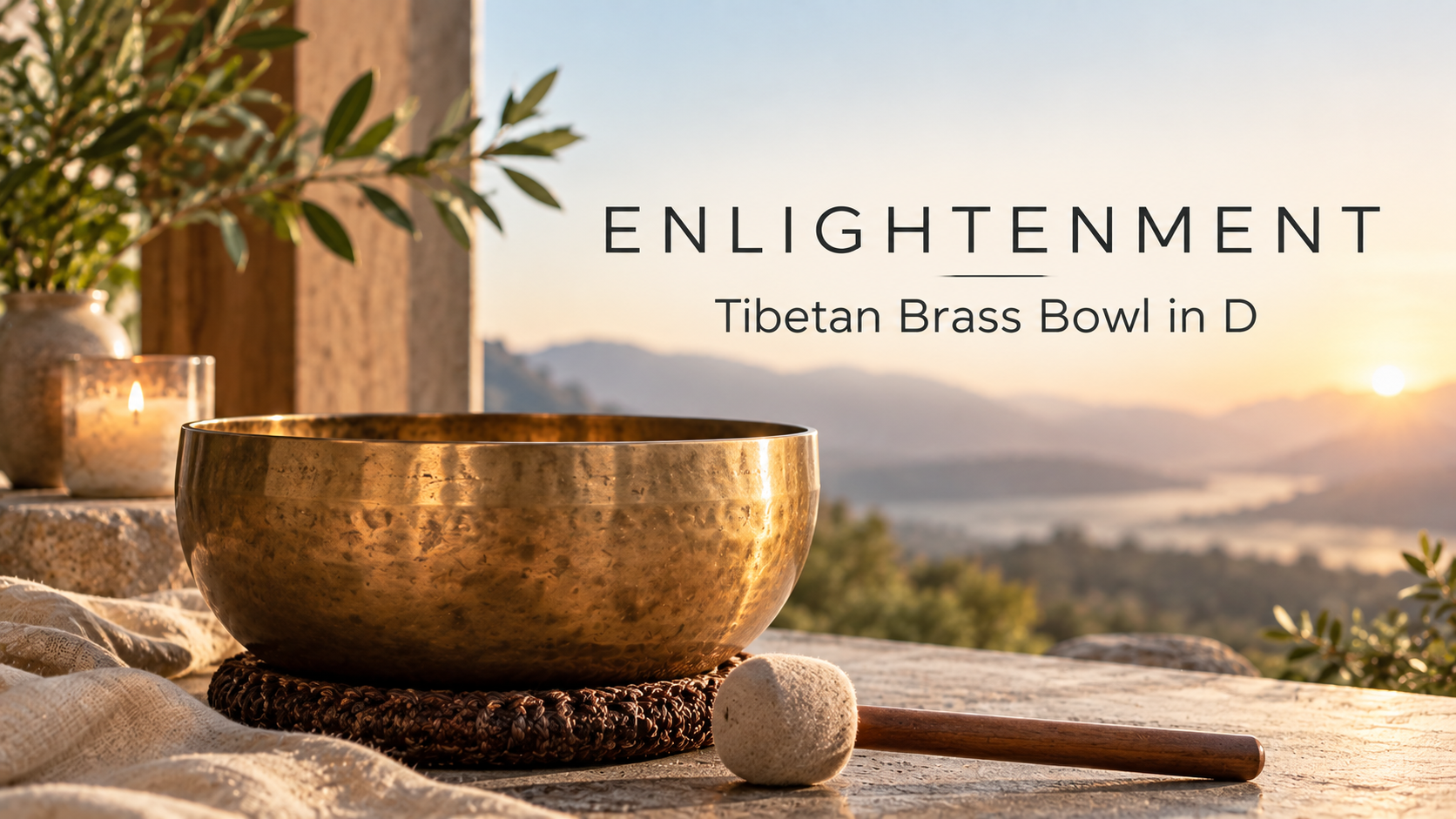 Enlightenment - Tibetan Brass Bowl in D | 5 min