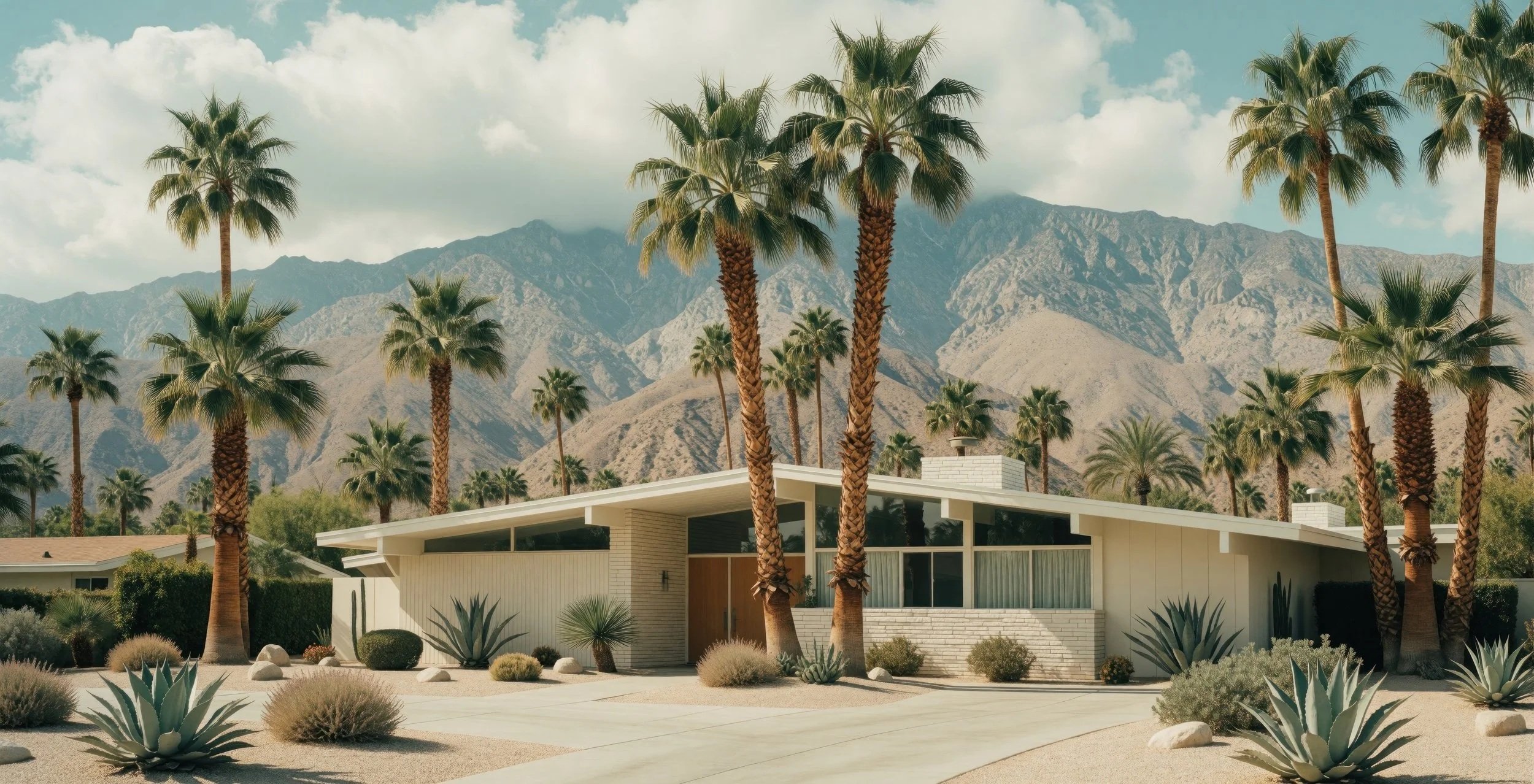 Midcentury modern architecture in Palm Springs during Modernism Week