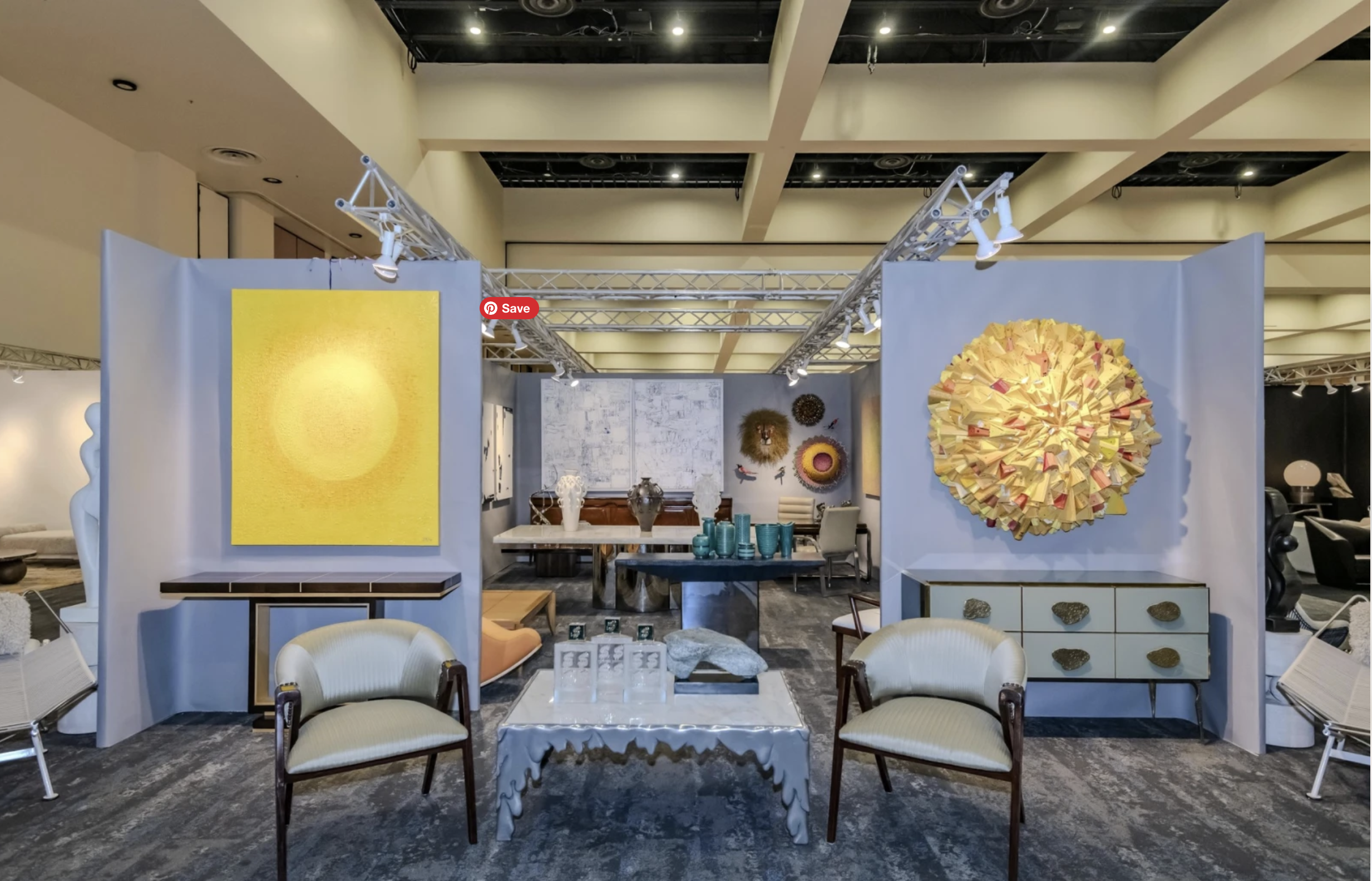 Palm Springs Modernism Fall Show with vintage furniture and art