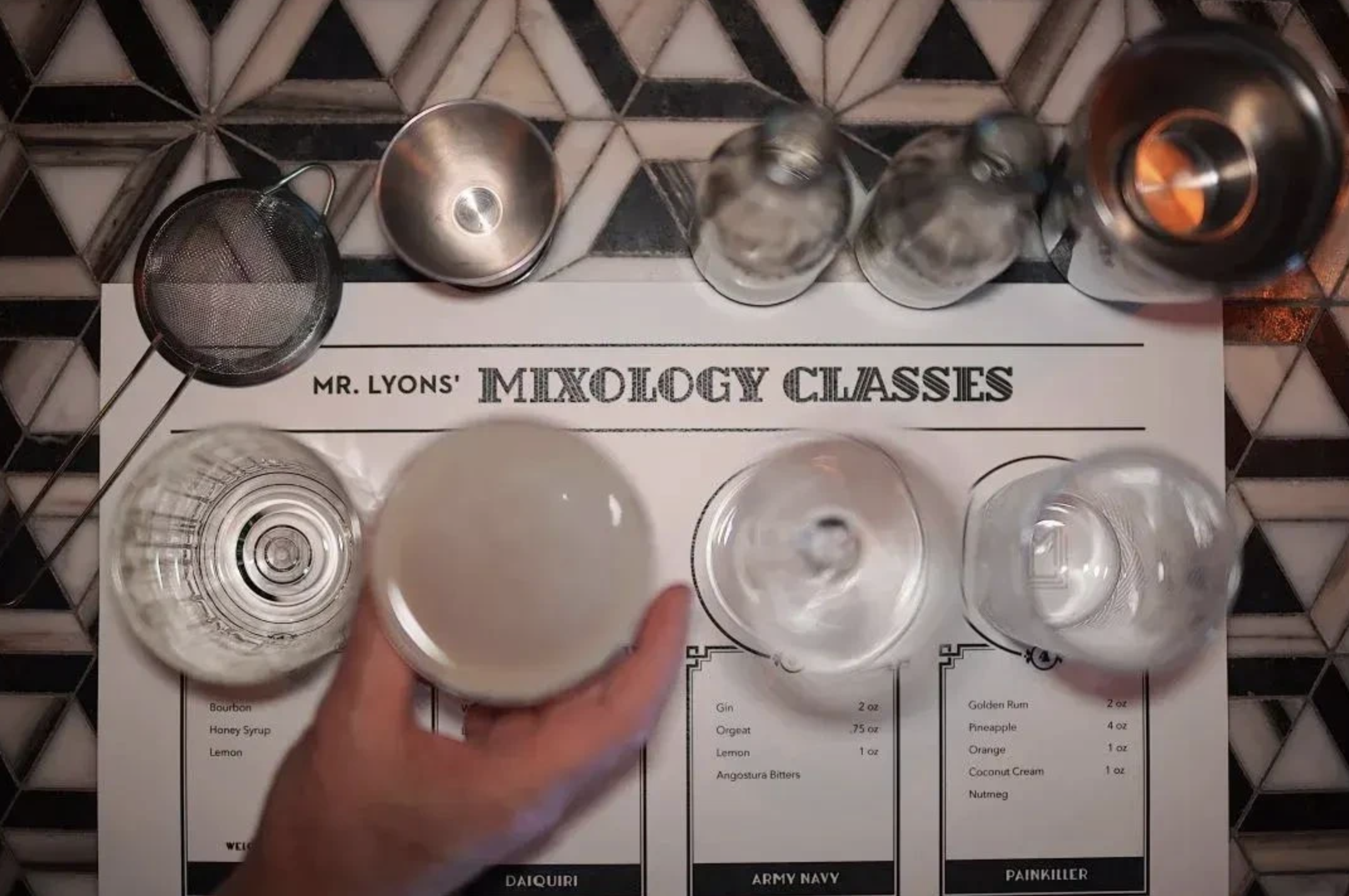 Midcentury mixology experience at Mr. Lyons in Palm Springs