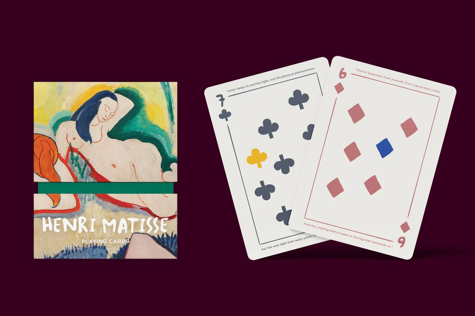 Henri Matisse playing cards in partner with Barnes Foundation