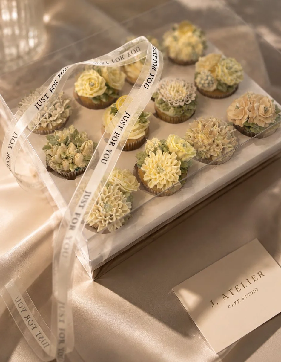 12 floral buttercream cupcakes gift box for baby showers, birthdays and special occasions in Lehi, Utah