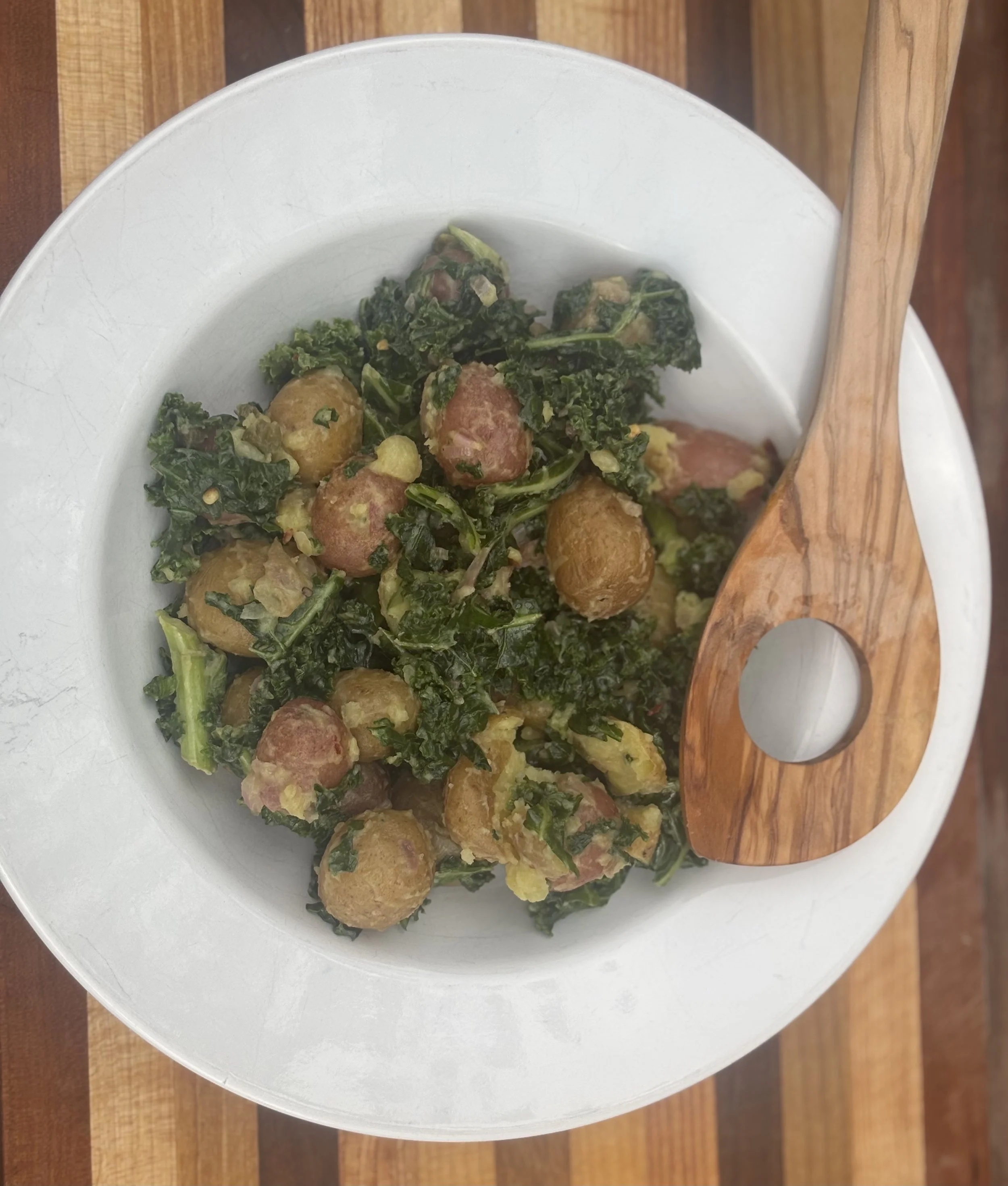 Warm Kale and             Potato Salad