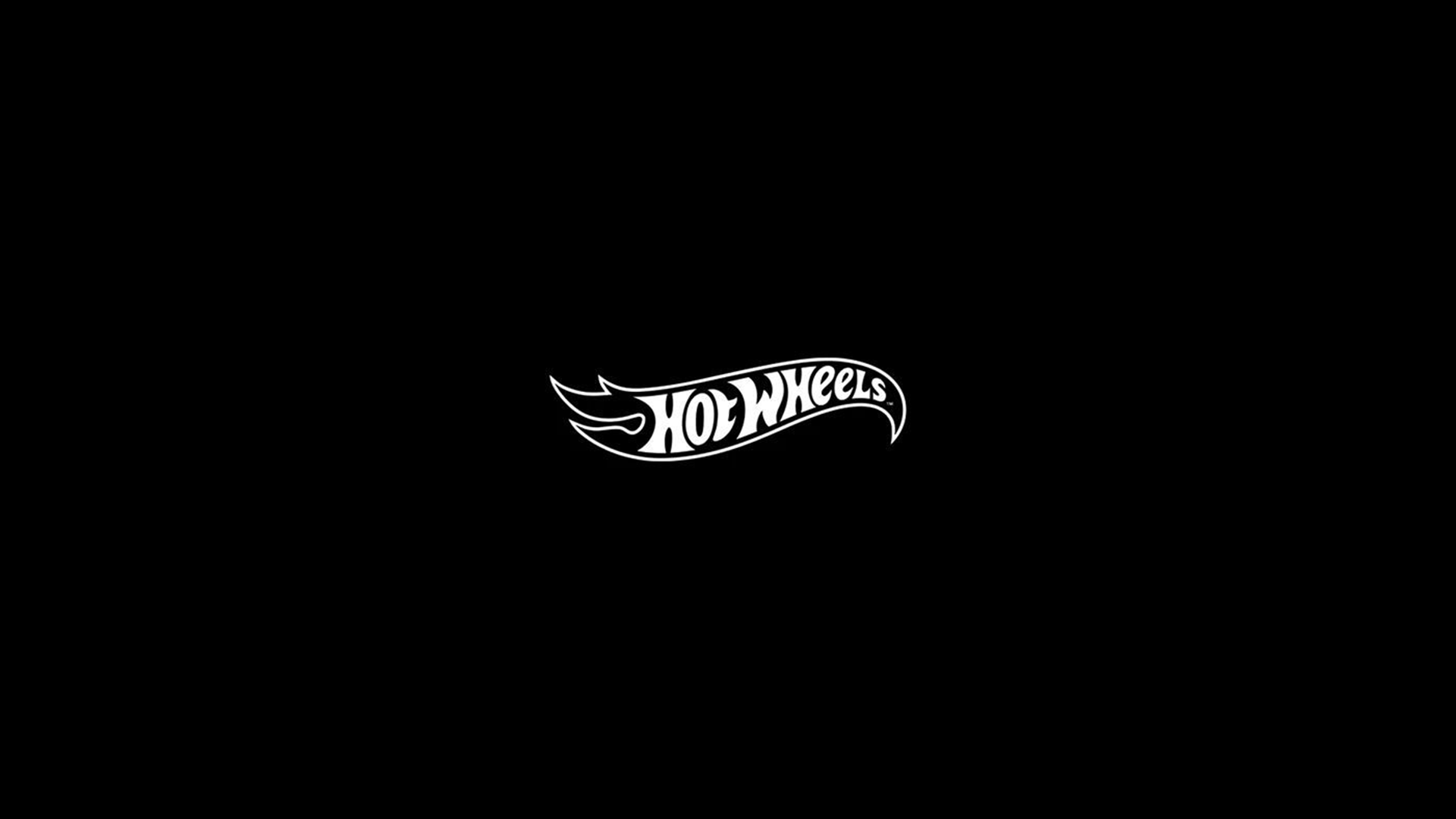 Fondo negro con el logo blanco de Hot Wheels en la parte inferior.