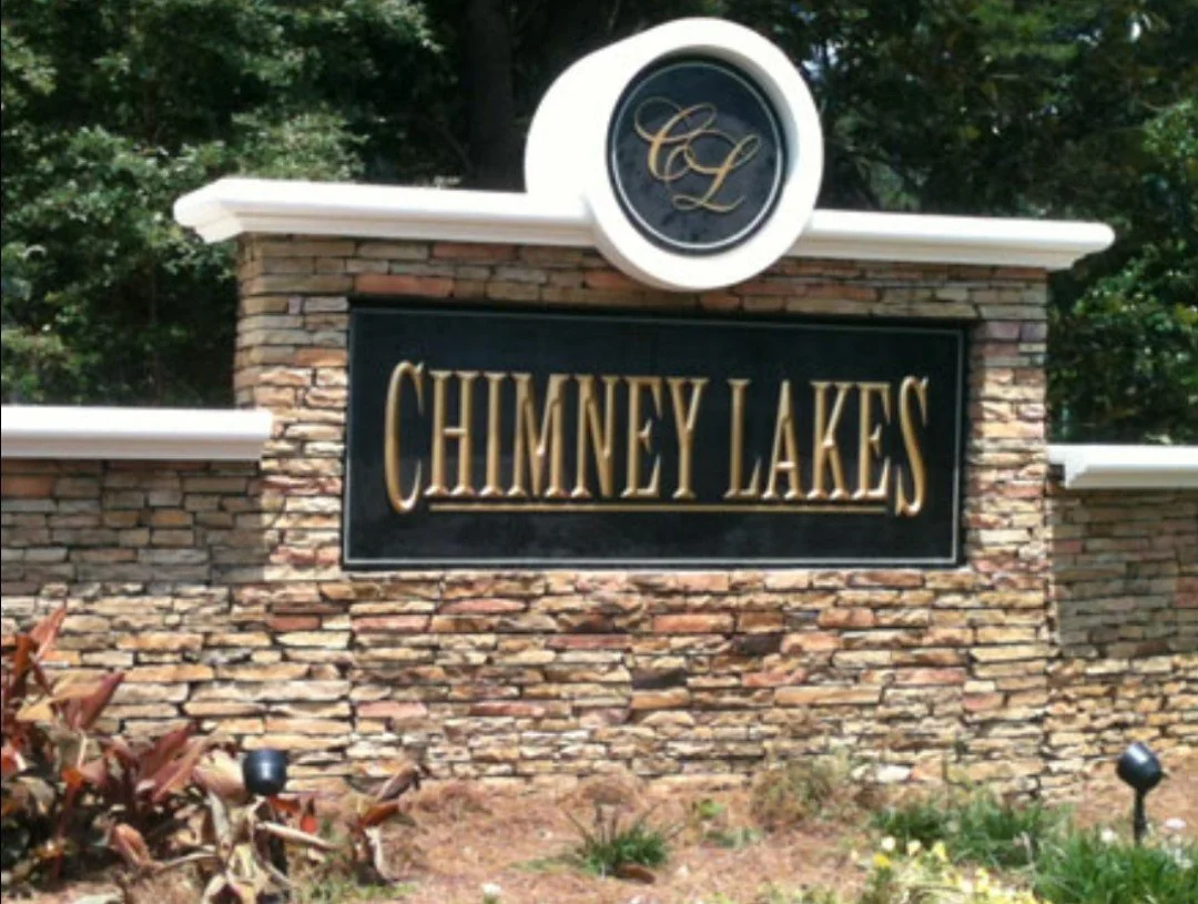Neighborhood Entrance Sign Monument Created by Custom Graphics Georgia North Metro Atlanta Sign Installation and Service