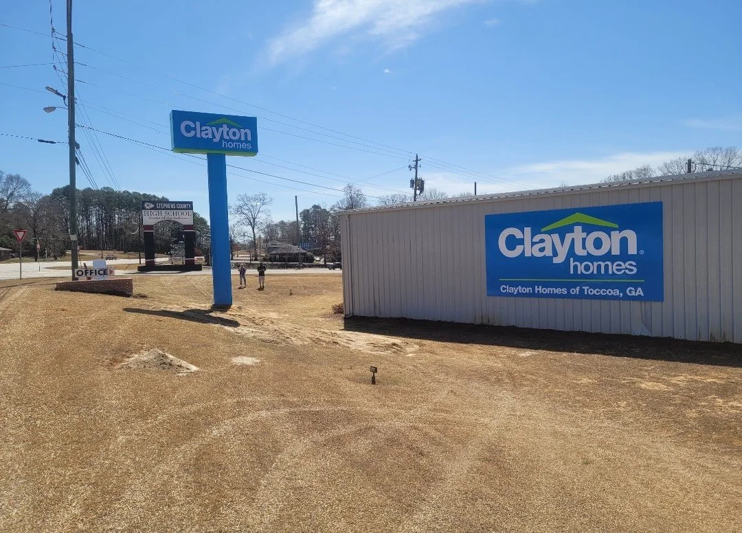 Sign Package for Clayton Homes Created by Custom Graphics Georgia North Metro Atlanta Sign Installation and Service 