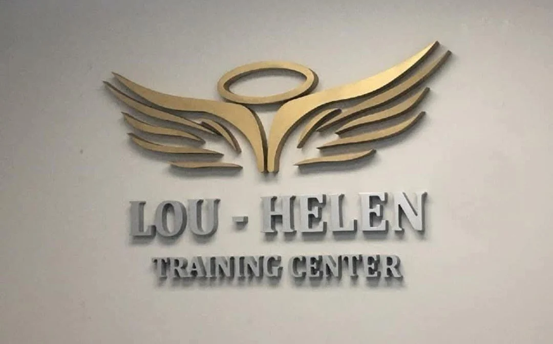 Interior 3D Signage Logo of Lou-Helen Training Center Created by Custom Graphics Georgia North Metro Atlanta Sign Installation and Service.