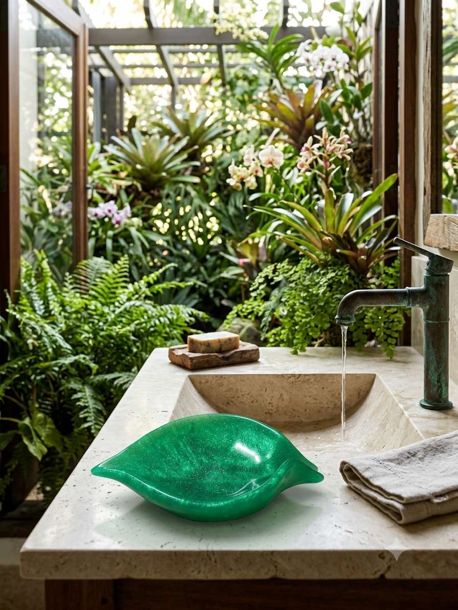 Self-Draining Soap Dishes Conch Style