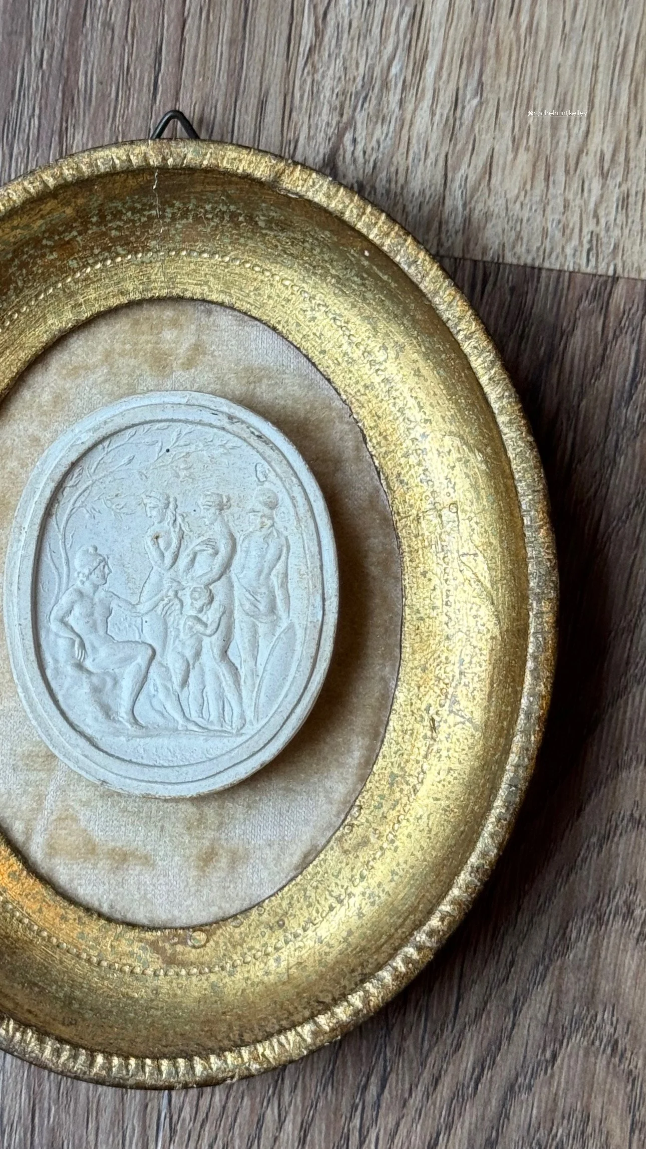 19th Century Grand Tour Plaster Intaglio Medallion