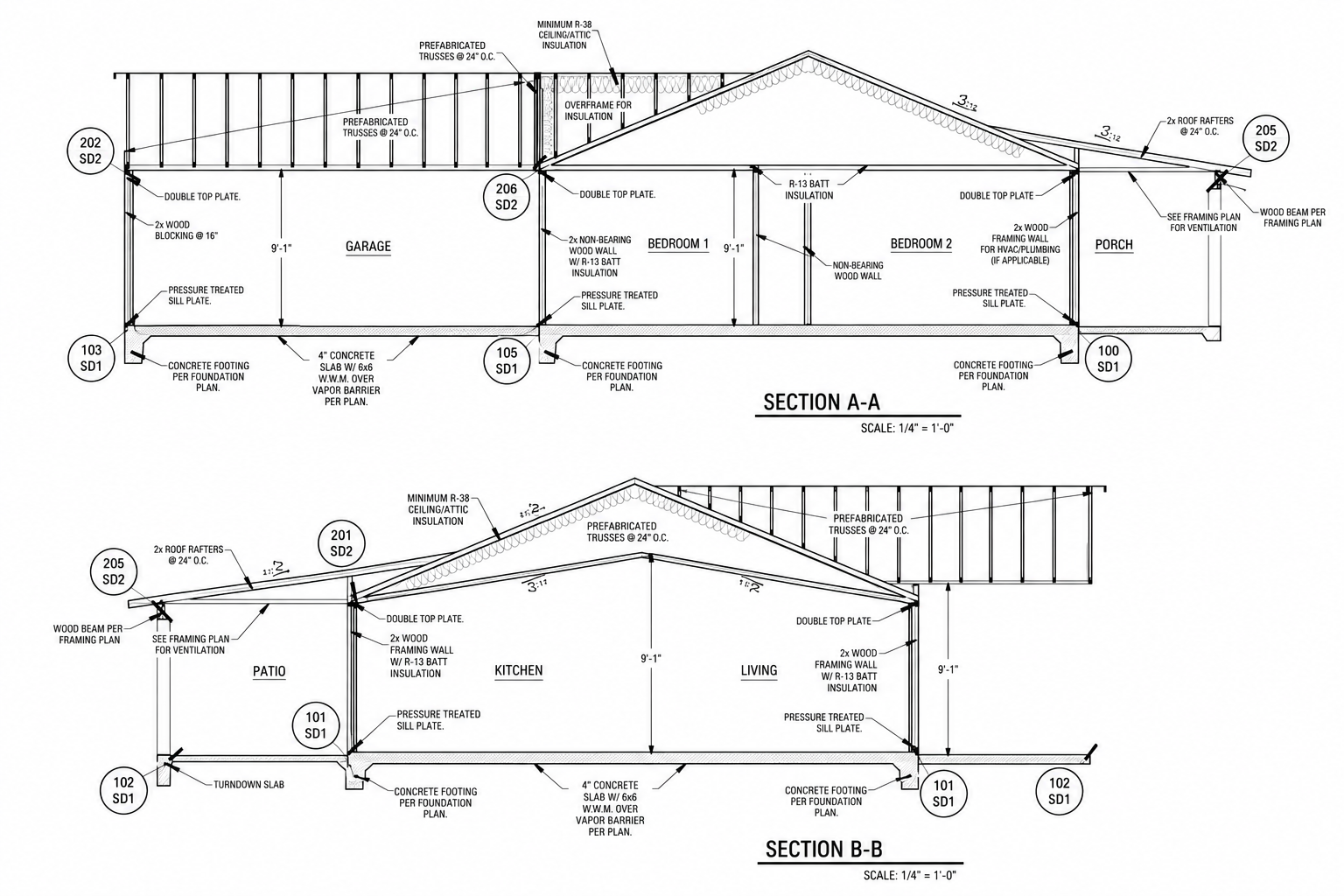 Architectural Building Sections – Scottsdale, AZ