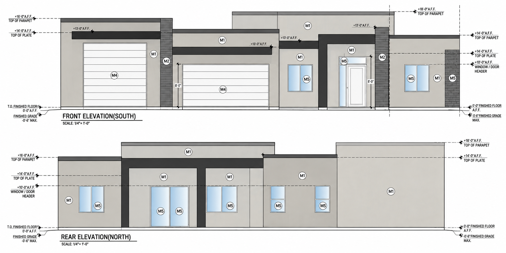 Architectural Exterior Elevations – Scottsdale, AZ