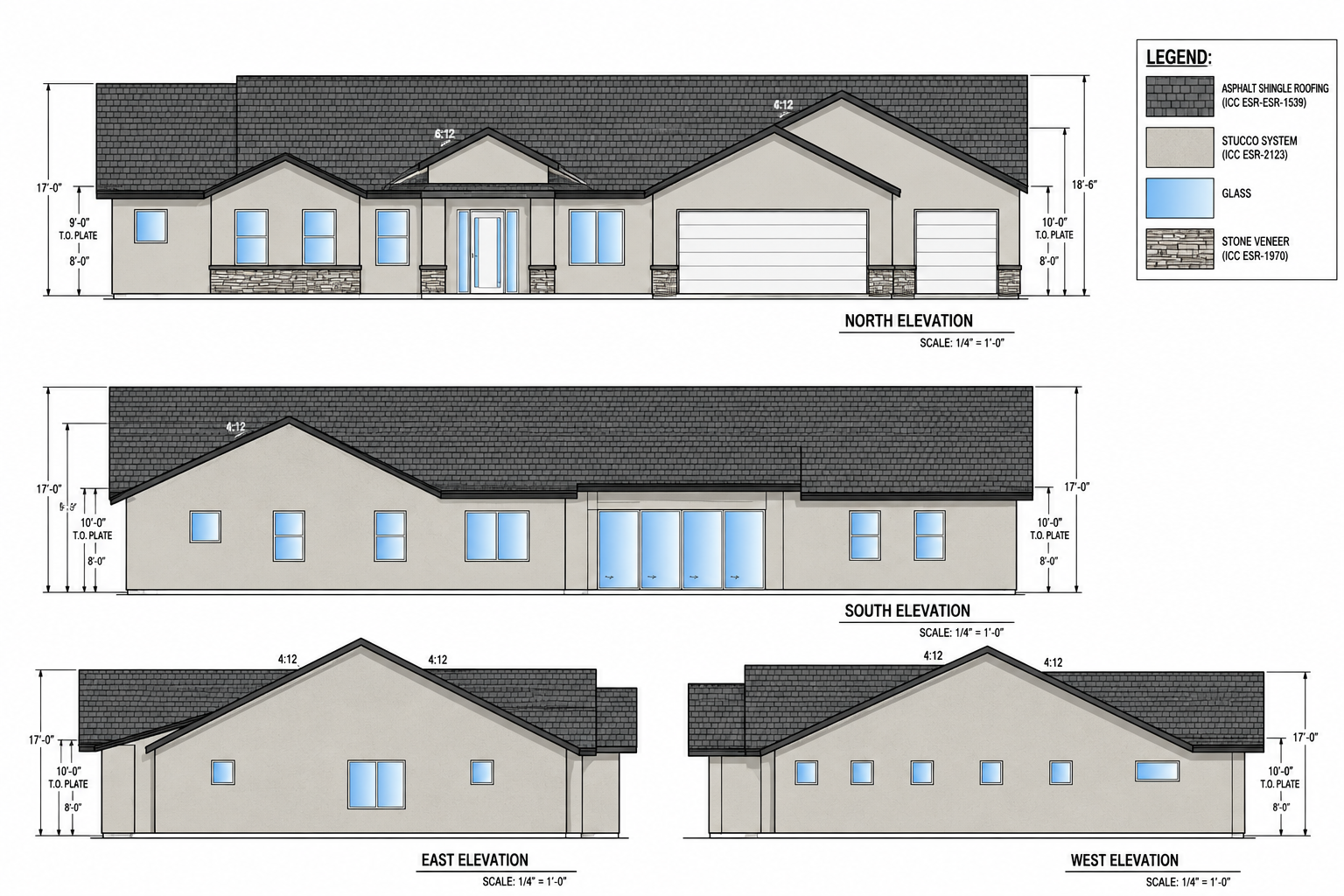Architectural Elevations-Scottsdale, AZ