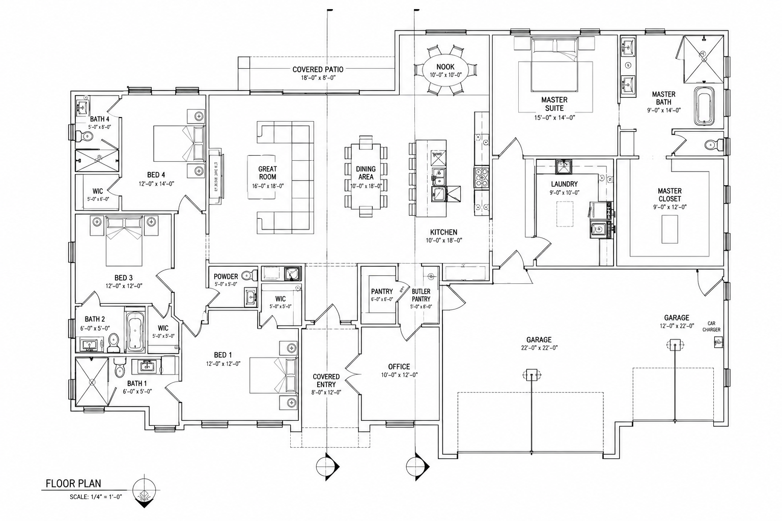 Architectural Floor plan- Scottsdale, AZ