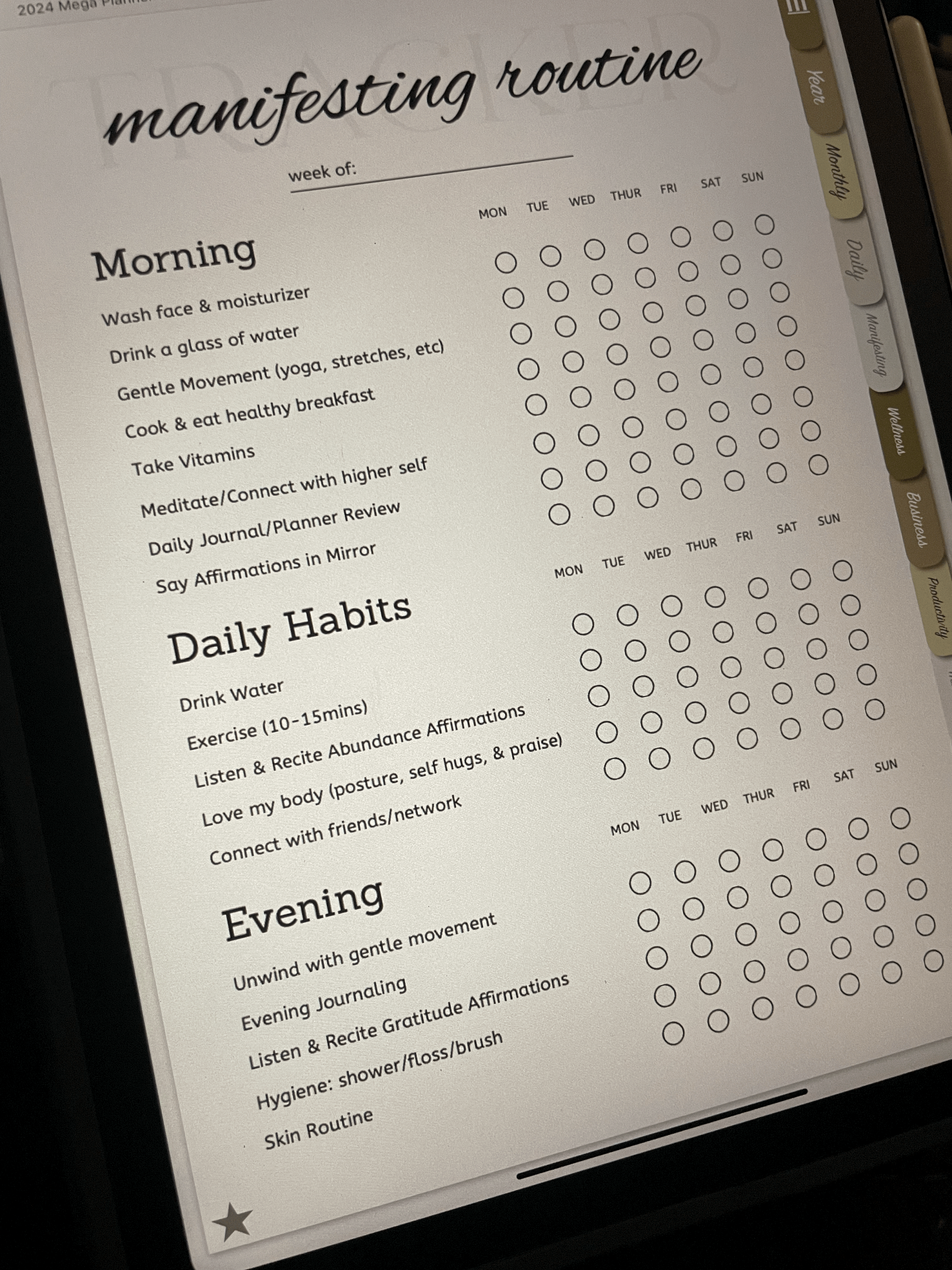 Manifesting Routine Freebie