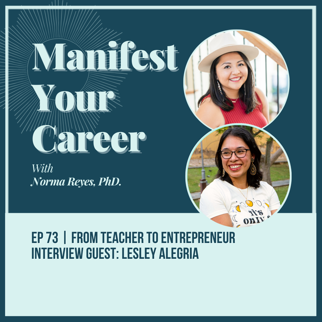 EP 73 | From Teacher to Entrepreneur Interview Guest: Lesley Alegria