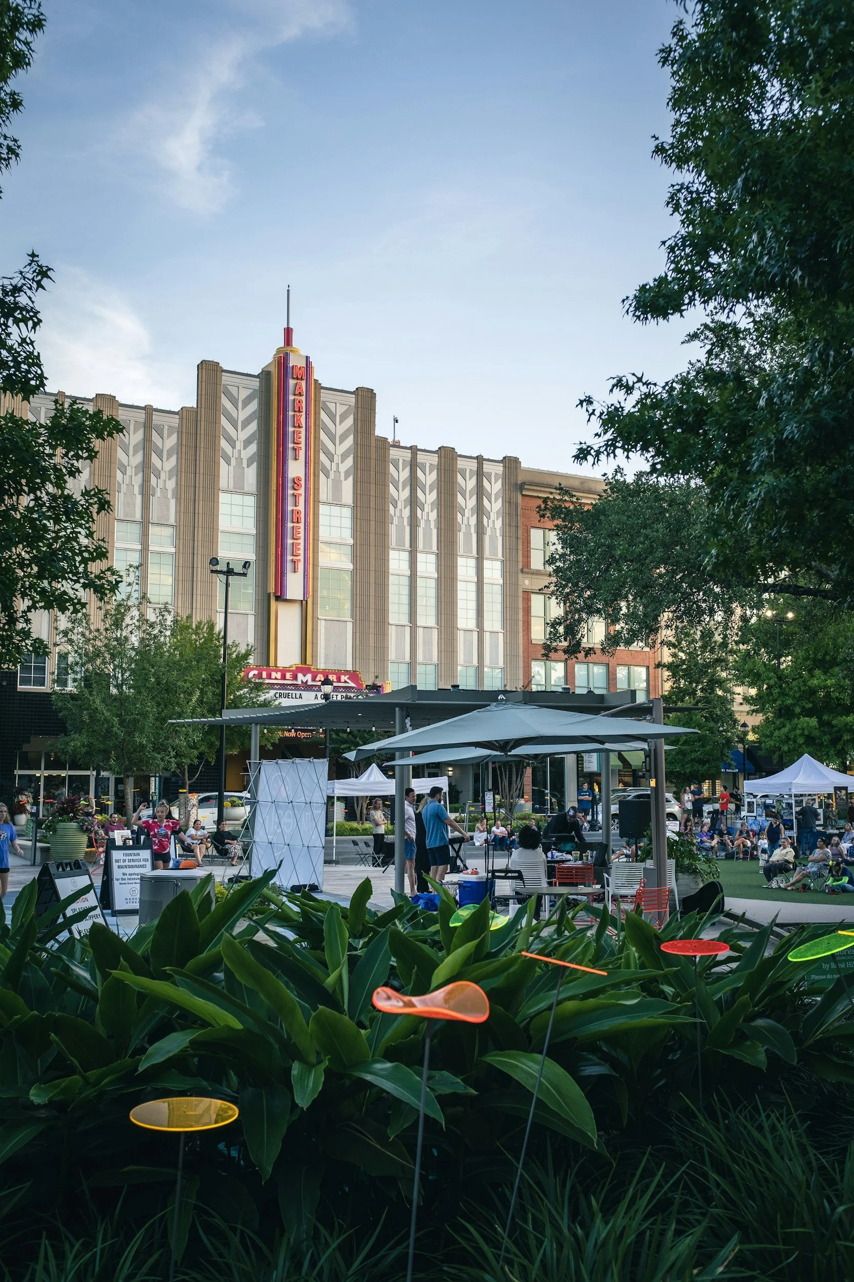Cinemark movie theater in The Woodlands Texas, anxiety therapy available to The Woodlands residents via telehealth