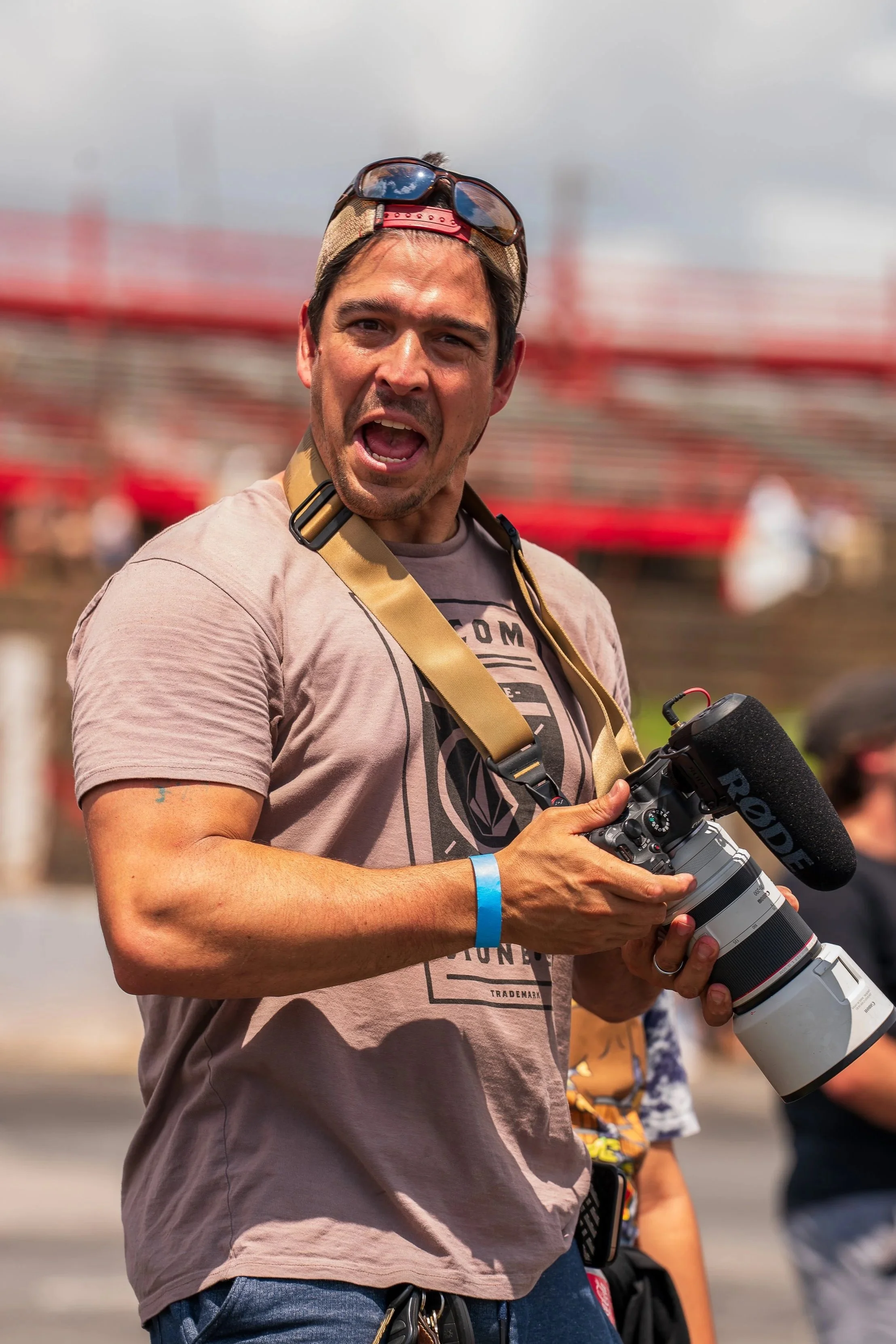 Photo of another photographer, captured by Hurley Media. 