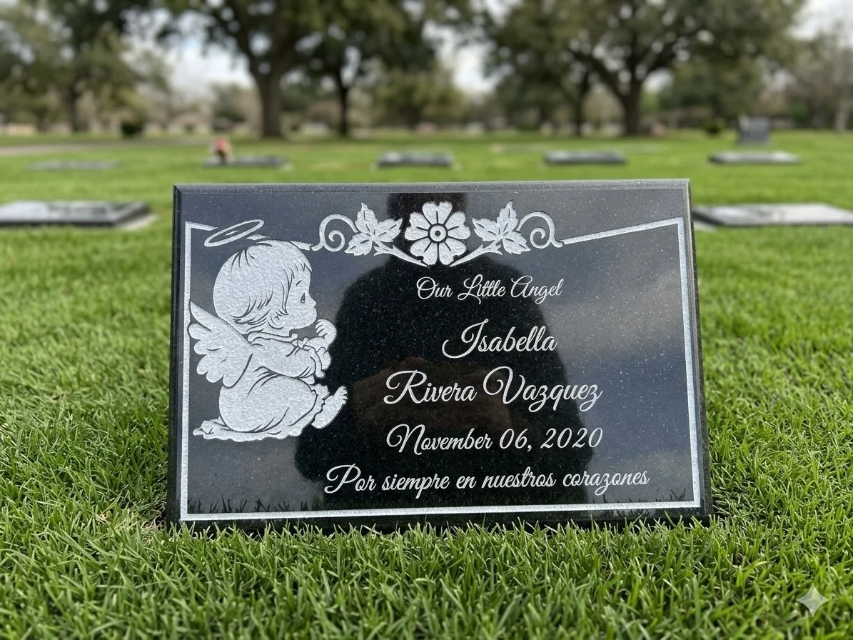 Angel Memorial Headstone