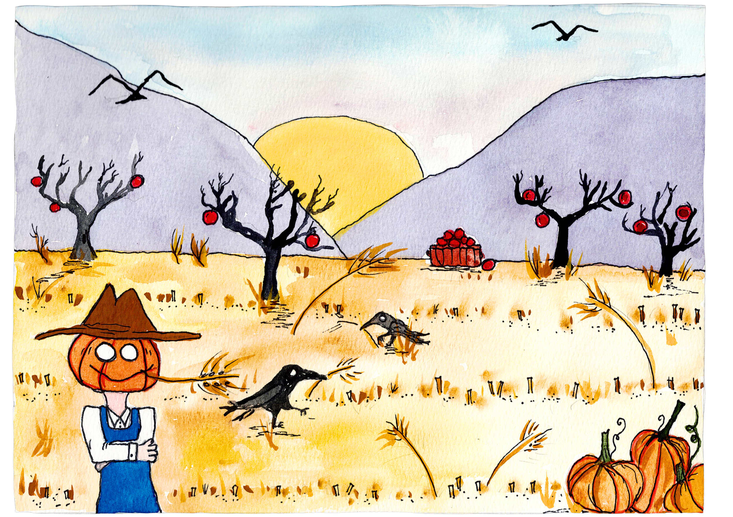 The Yule Goat excerpt illustration | Author & Illustrator: Emily Mizen © Mizen Illustrations