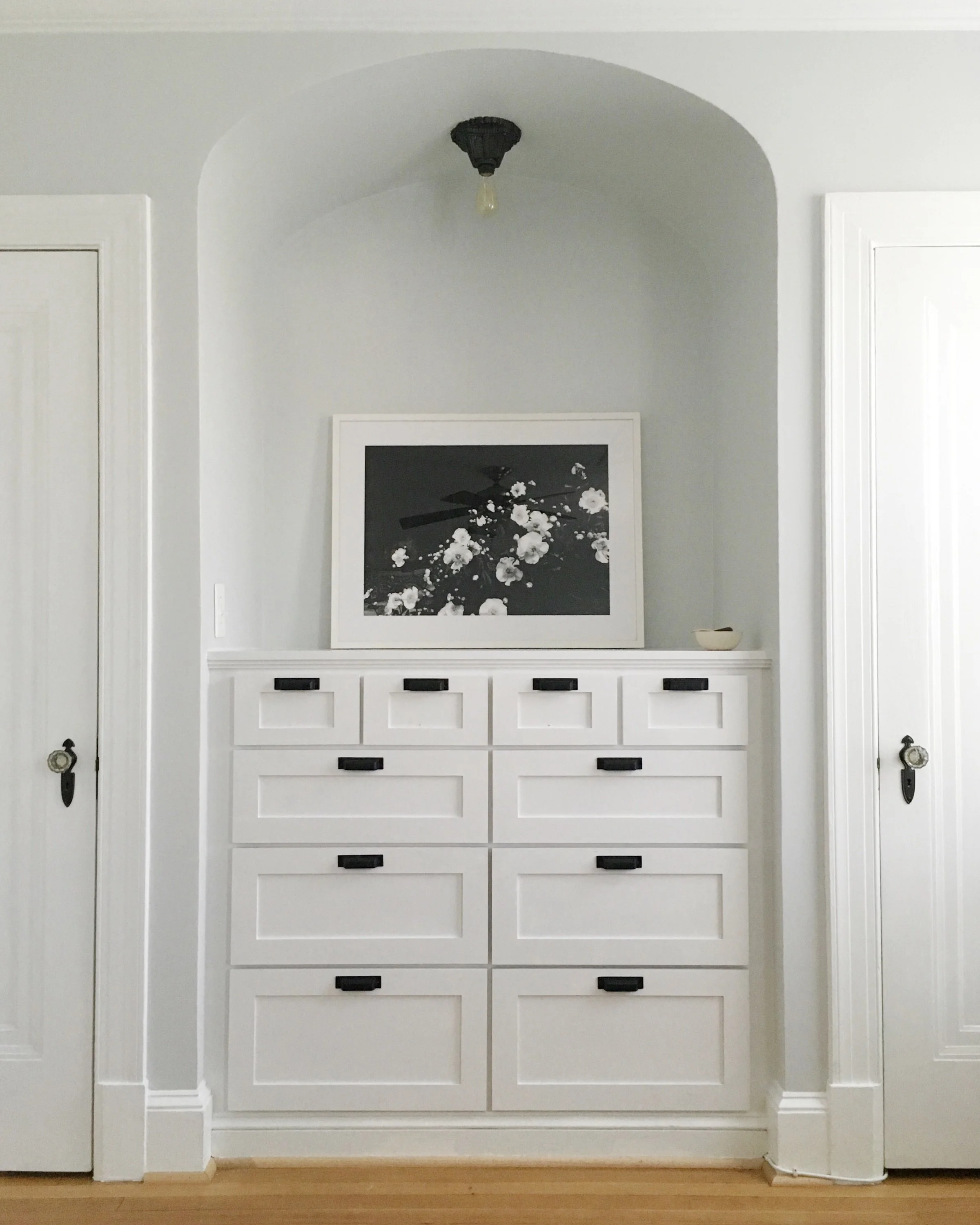 custom built-in with drawers