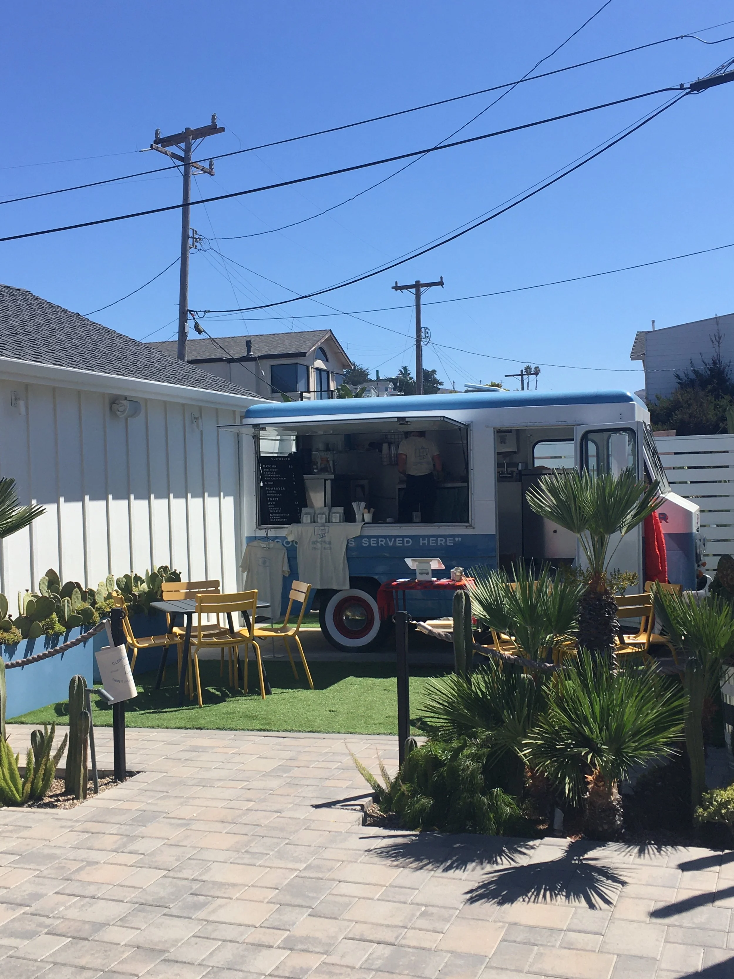 Slowbird is a ceremonial matcha and coffee shop in Cayucos, California, built on presence, connection, and unhurried ritual — one cup at a time.