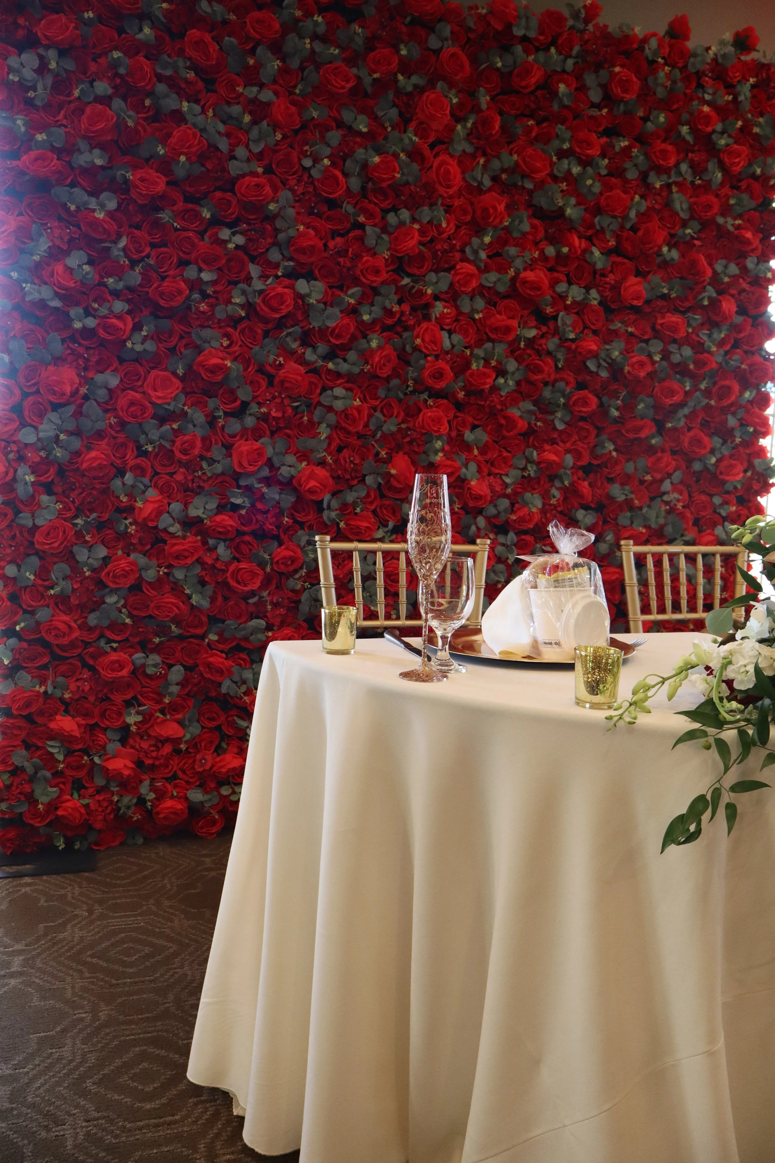 Wedgewood Wedding Red Flower Wall Inland Empire.JPG