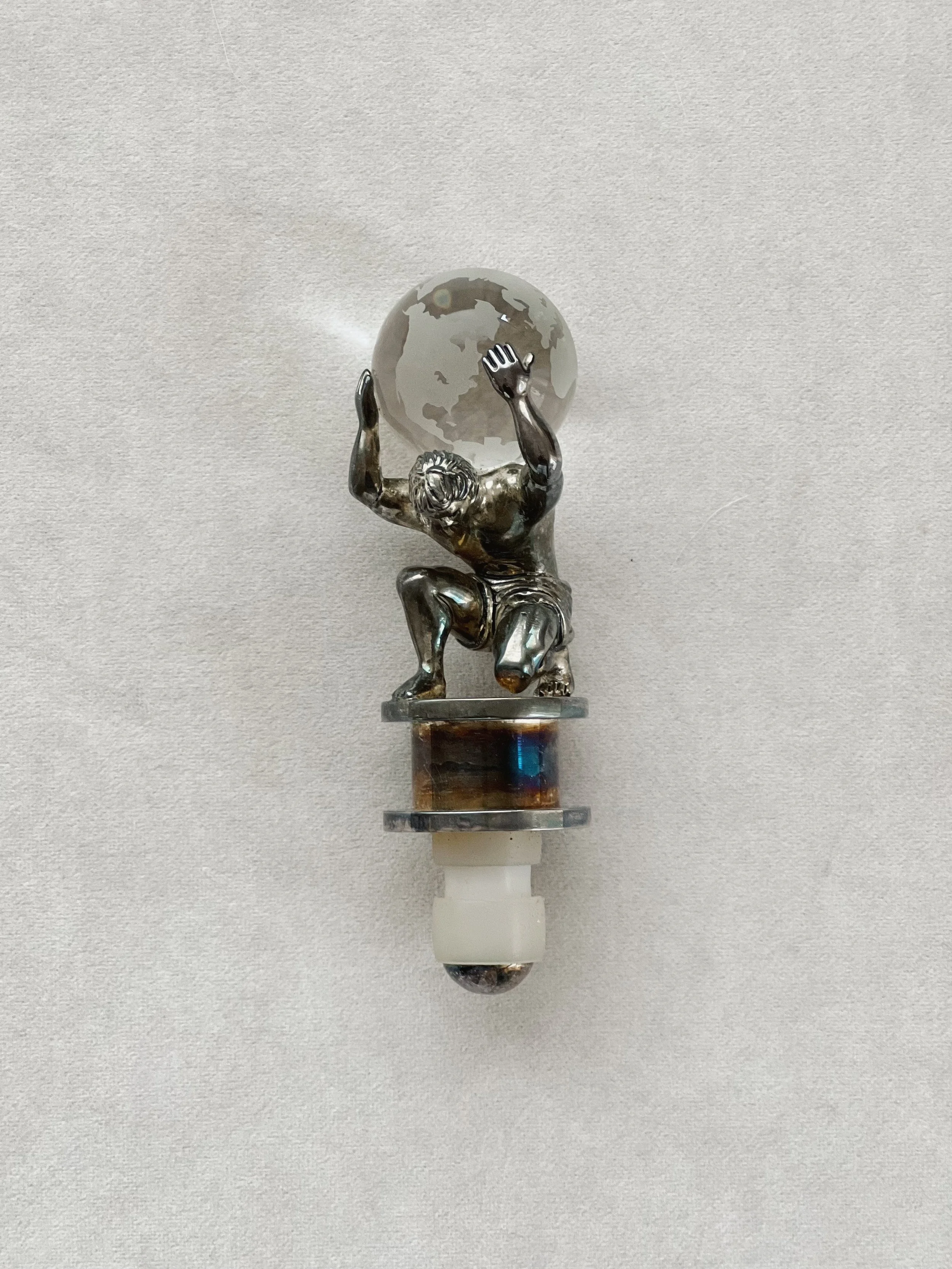Vintage Atlas Bottle Stopper