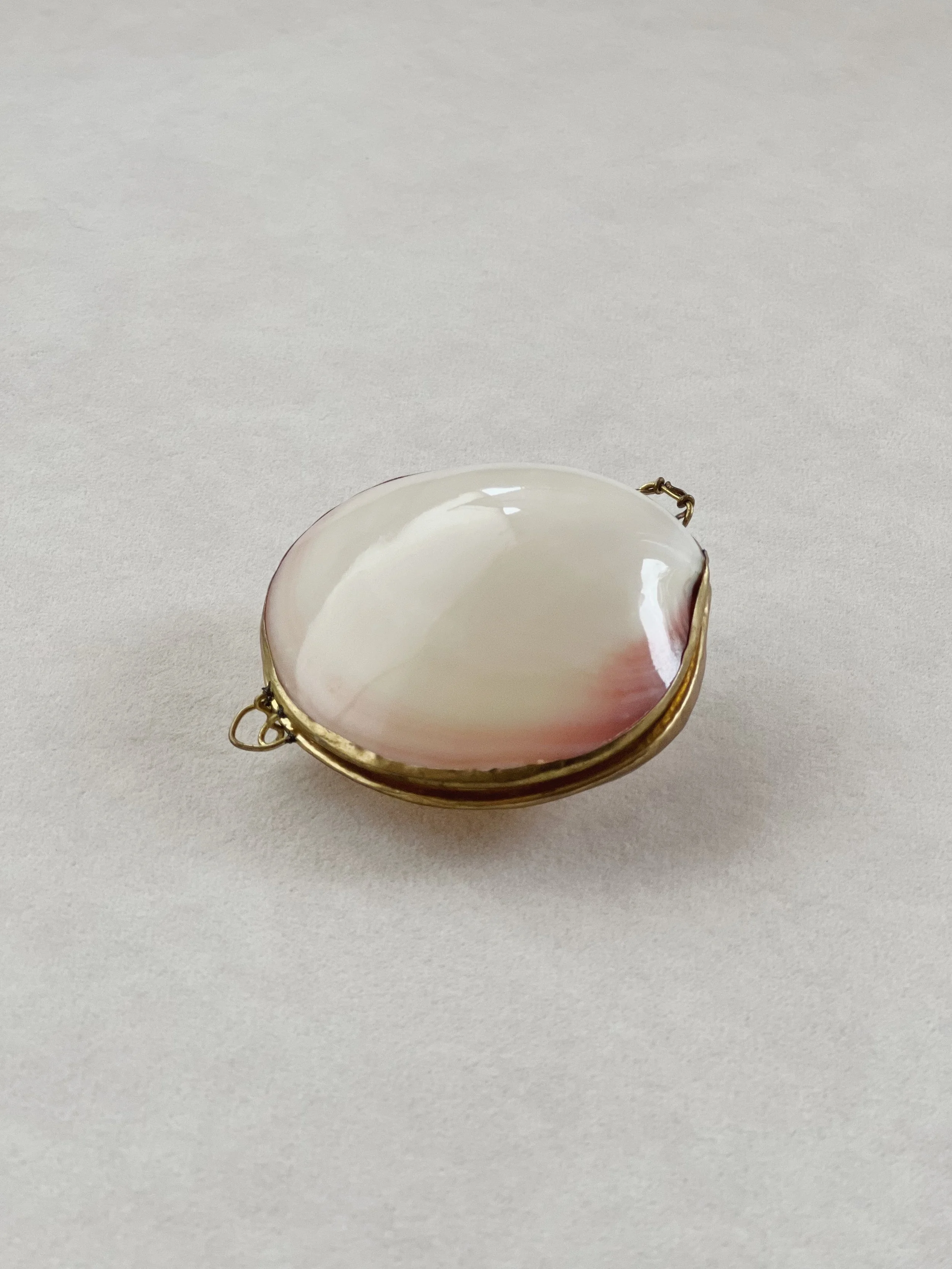 Vintage Shell Trinket Box (Pink)