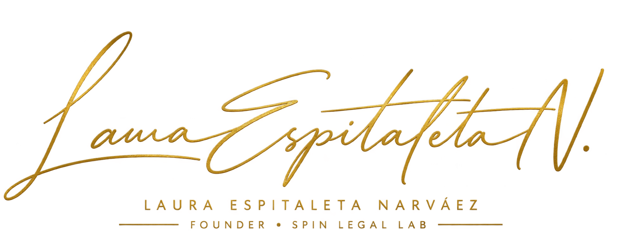Firma de Laura Espitaleta Narváez, fundadora de SPIN Legal Lab.