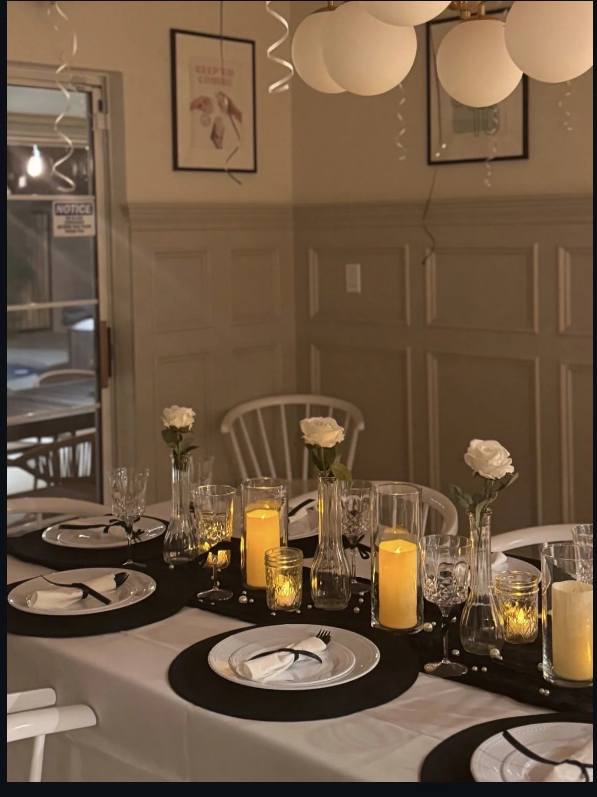 Birthday Table Scaping