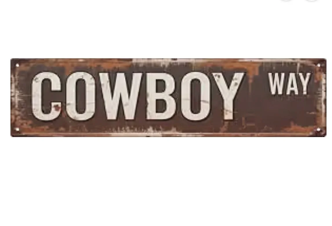 Cowboy Way Sign