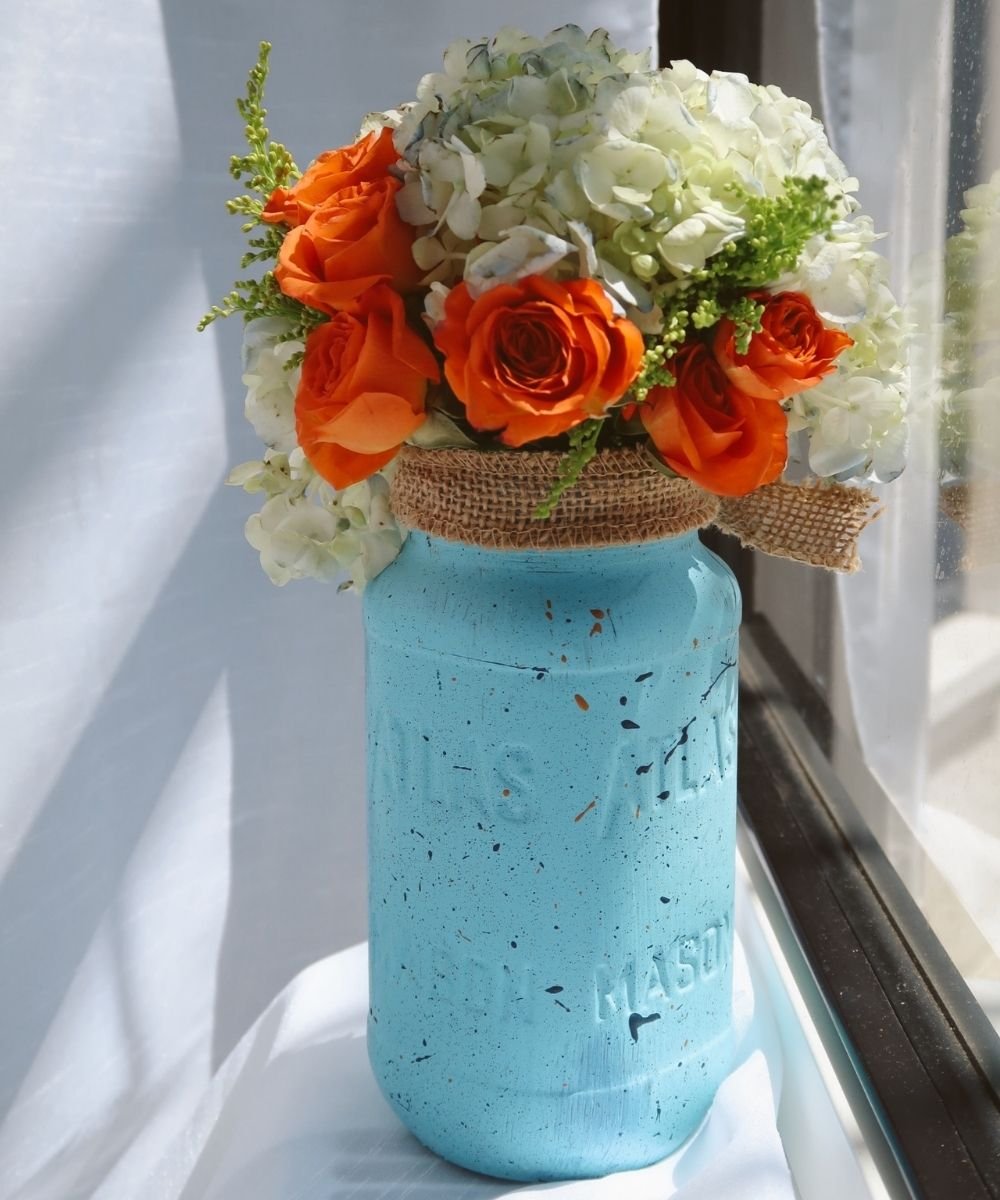 Upcycled Robin Egg Vase