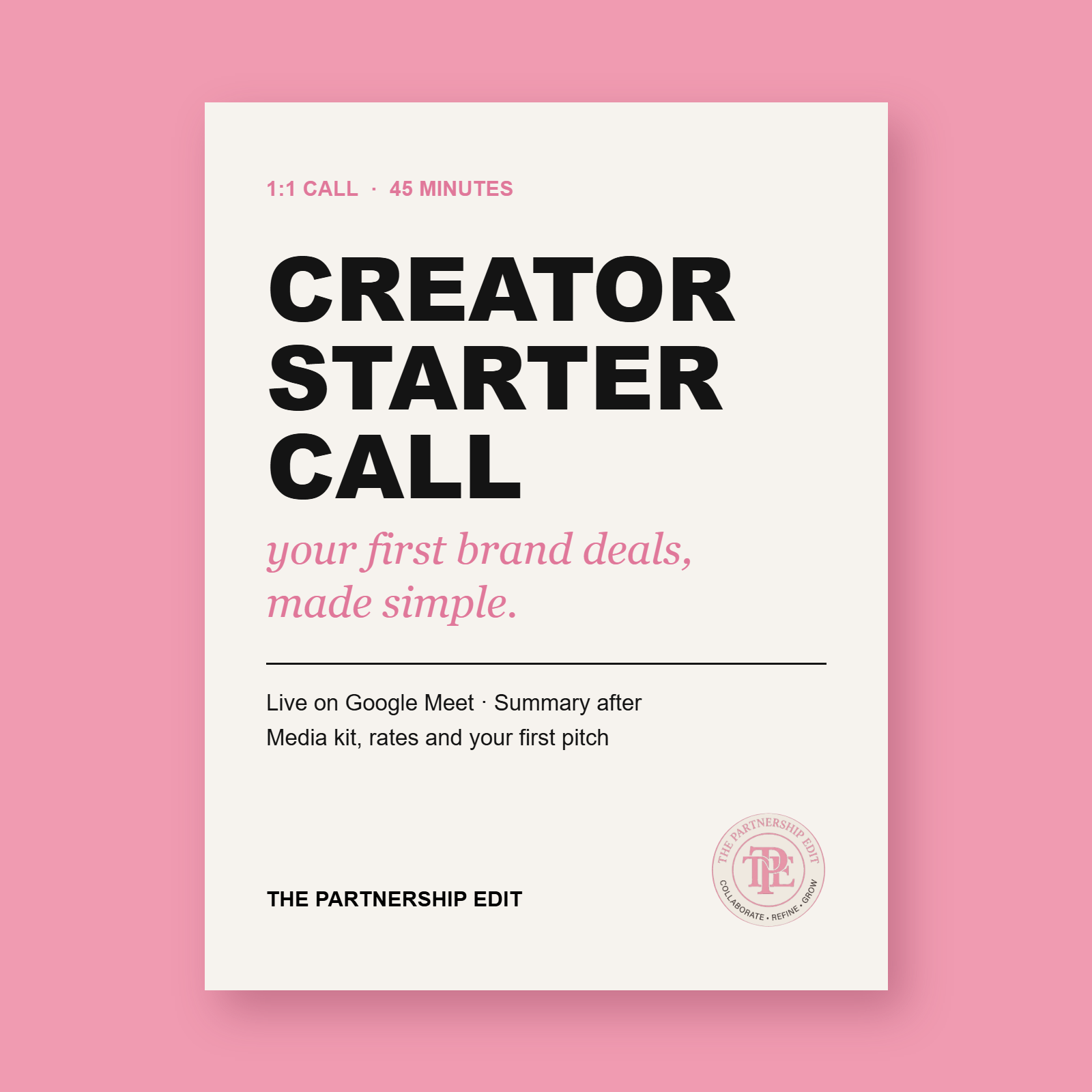 Creator Starter Call - Product Cover.png