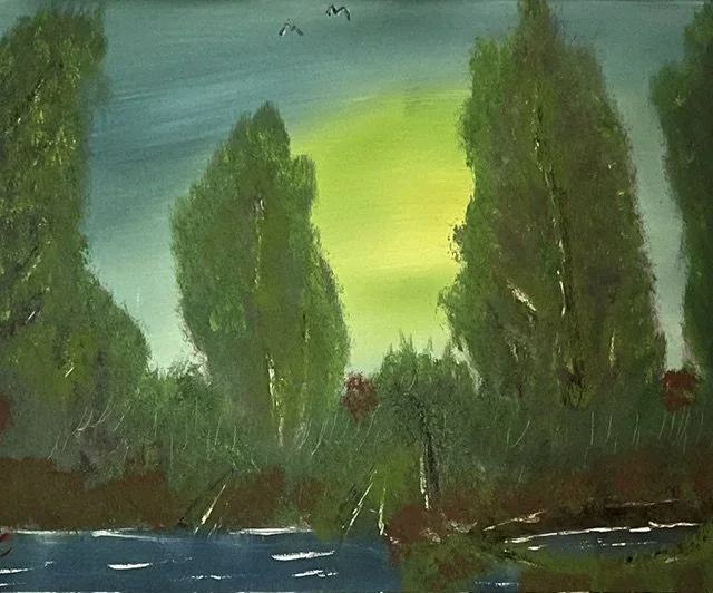Riverside  16x20 Oil Landscape by James Collins