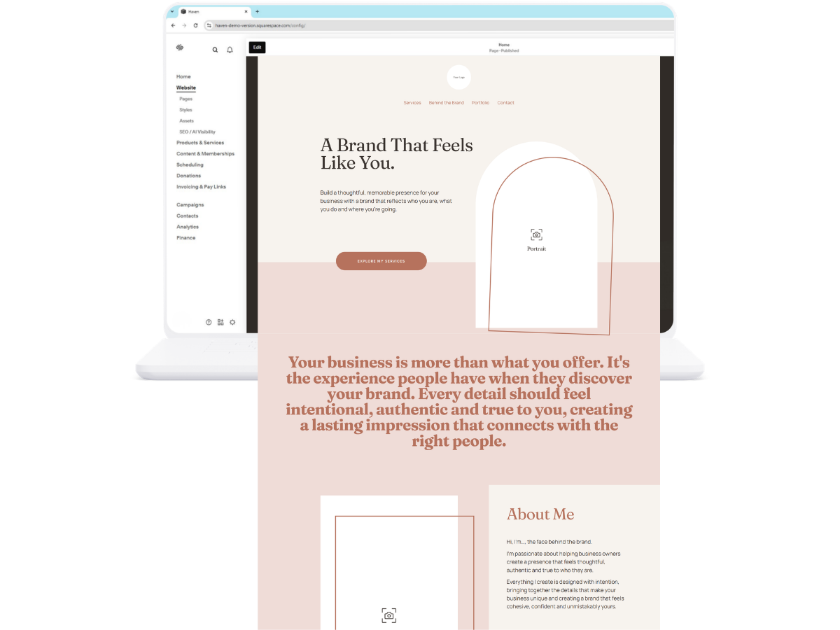 Bloom-  Squarespace Website Template