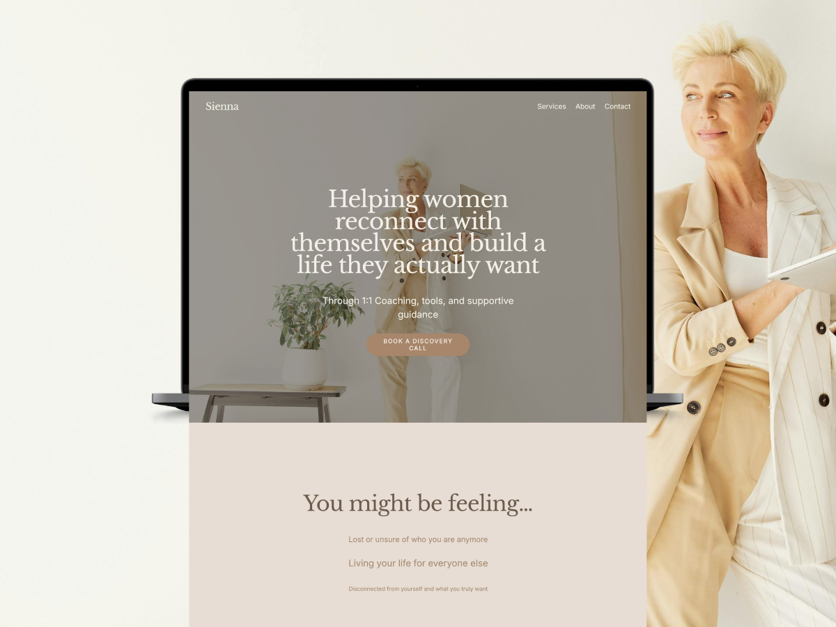 Sienna- Life Coach Web Design