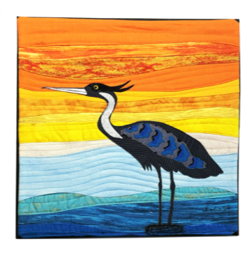 Blue Heron 12" x 12"