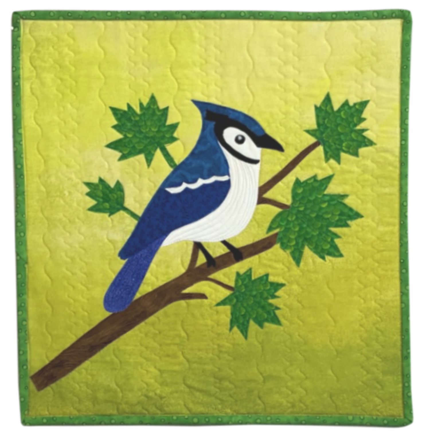 Blue Jay on Maple Tree 16" x 17"