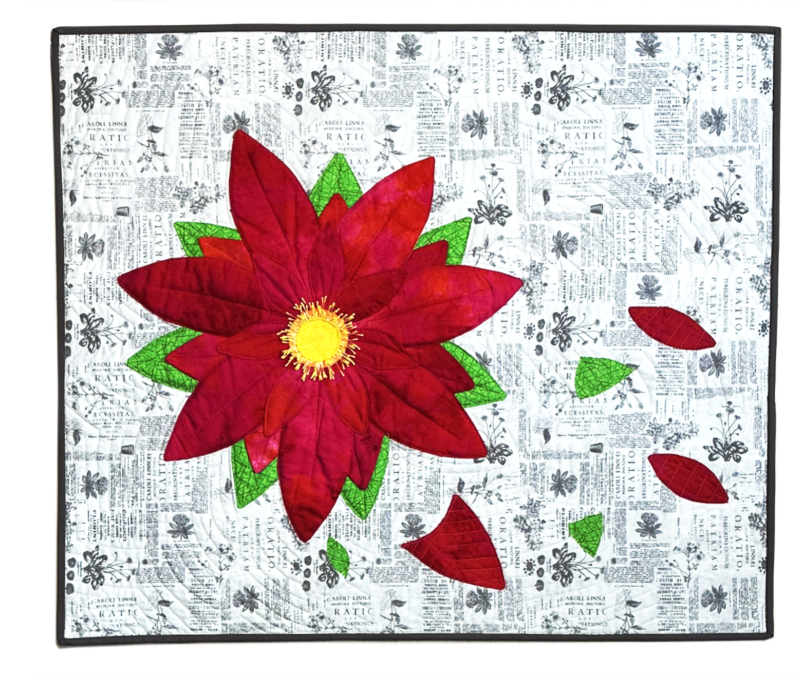 Poinsettia 35" x 30"