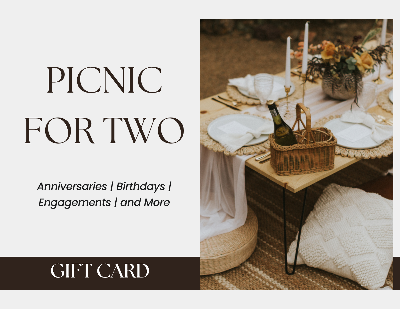 Gift Card - Picnic for Two